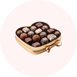 ورد مع شوكولاته