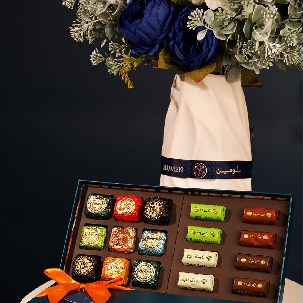 Venchi Wide Chocolate Box with The Midnight Serenity - Image 2