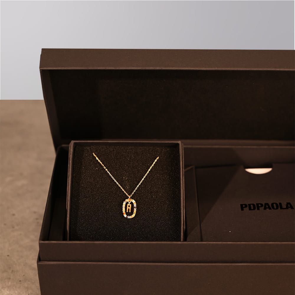A box of jewelry from the brand PDPaola.